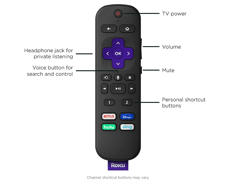 Roku TV remote