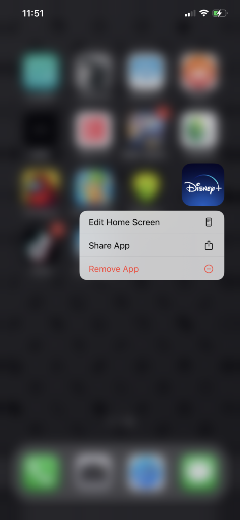 black screen on Disney Plus