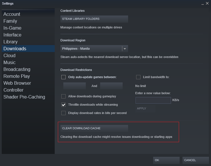 cant access friends profile on Steam