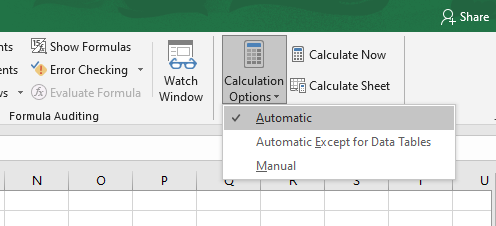 formulas not copying down on Excel