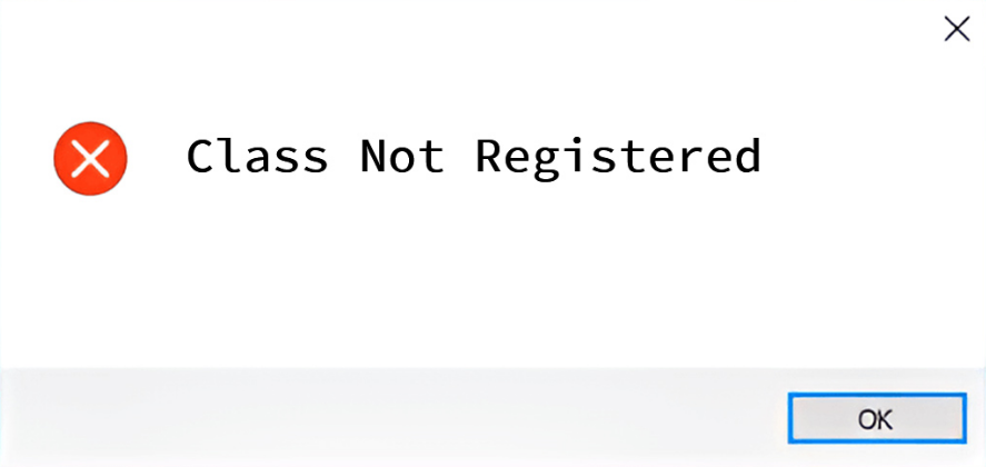 class not registered error in photos on Windows 11