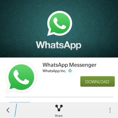 download whatsapp on blackberry 10