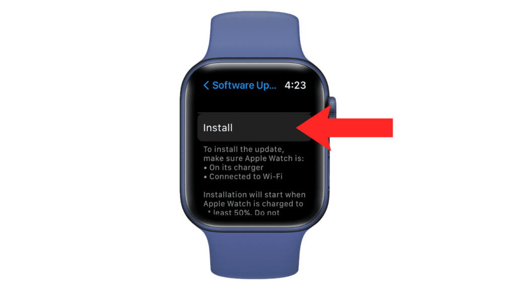 Install Apple Watch Updates