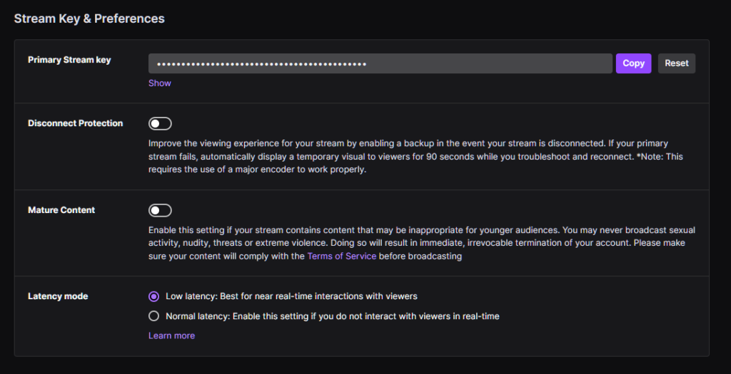 error fetching your channel information on Twitch