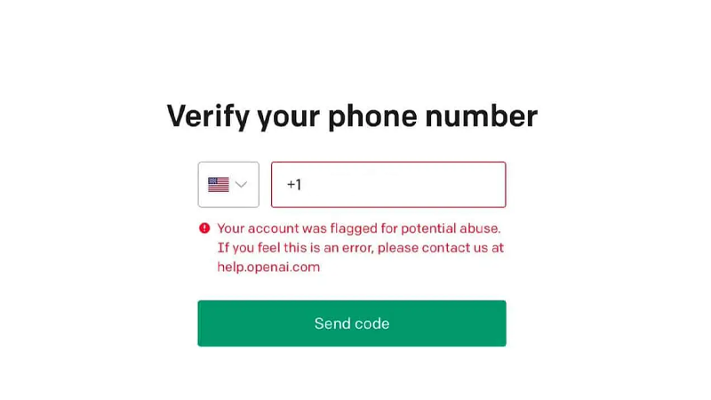 Verify Number Page ChatGPT
